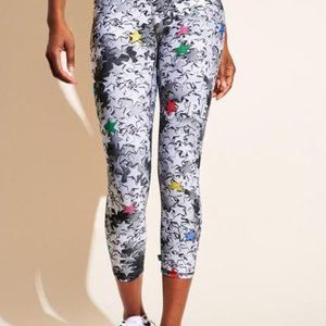 Peloton x Terez Silver Star Leggings Sz Medium NWT